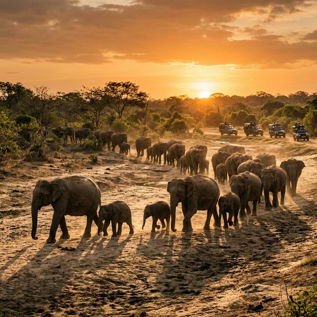 Elephant Herd in Yala National Park